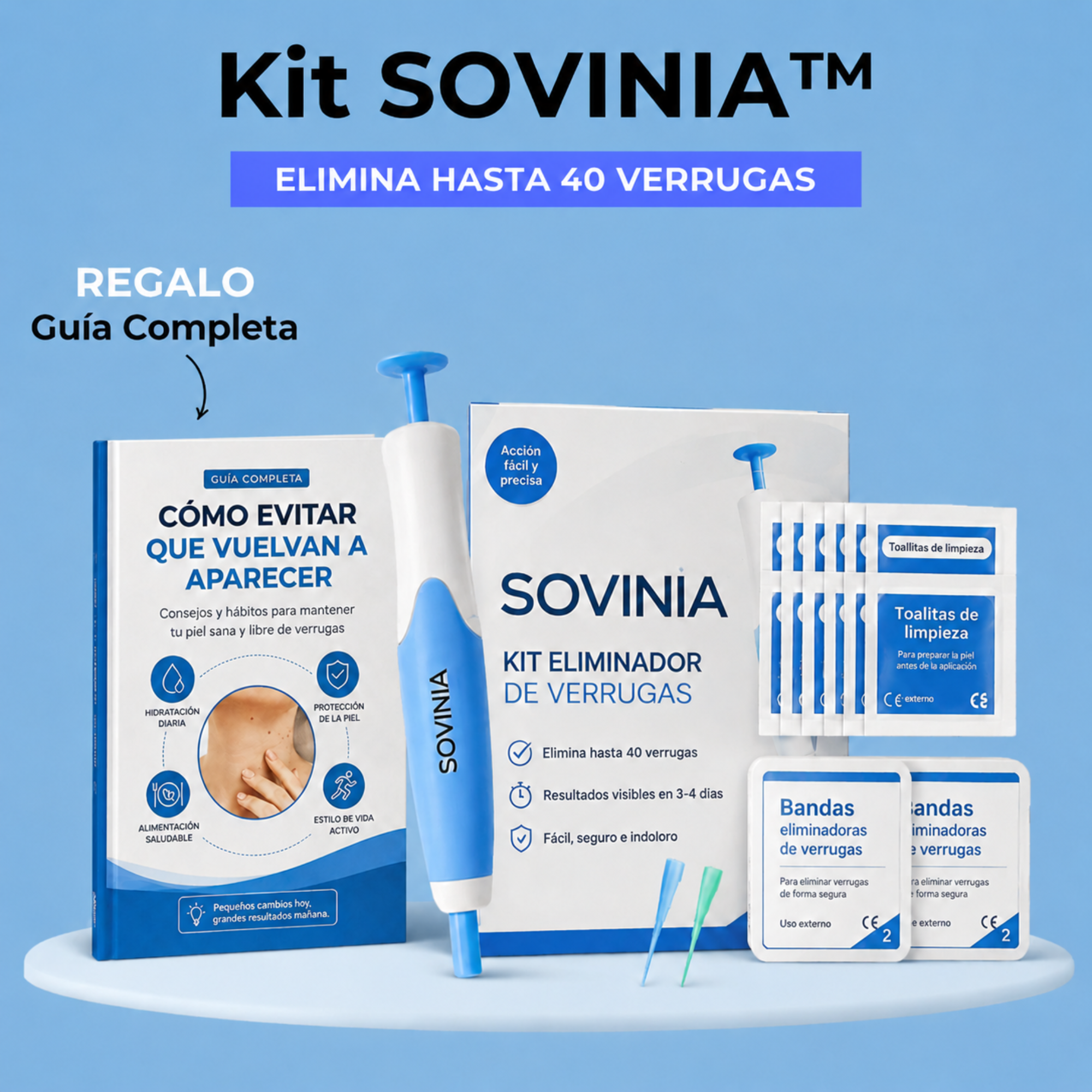 Kit Completo Eliminador de Verrugas
